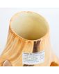 JOURDAN Ceramic Vase with 2 Handles, Wood Effect