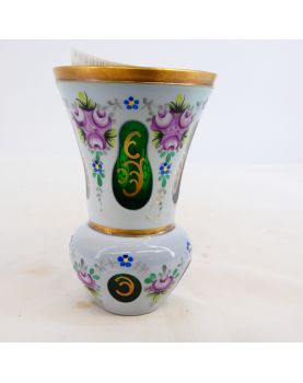 Petit Vase en Verre Overlay