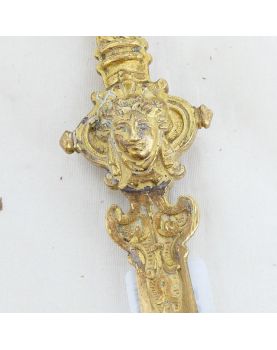 Coupe Papier avec Sceau en Bronze