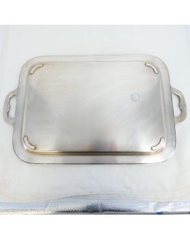 Large Tray in Silver metal HOKA