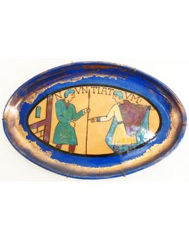 Petit Plat Ovale en Céramique de BAYEUX