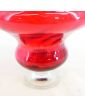 Ancienne Lampe à Pétrole Rouge XIXe Siècle en Cristal