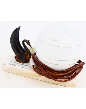 Petite Lampe Veilleuse sur Socle en Marbre