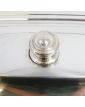 Vegetable Dish with Lid in Silver Metal Fleuron