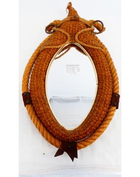 Miroir Collier de Cheval en Corde de Chanvre par AUDOUX MINET