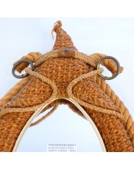 Miroir Collier de Cheval en Corde de Chanvre par AUDOUX MINET