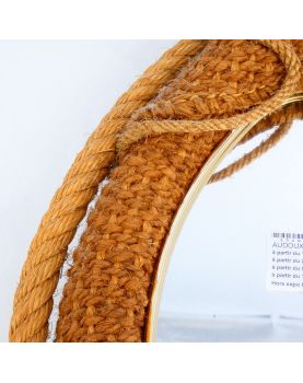 Hemp Rope Horse Collar Mirror by AUDOUX MINET