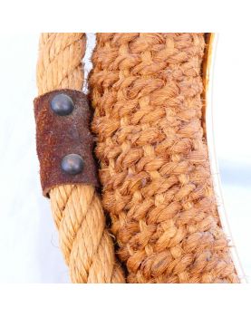 Hemp Rope Horse Collar Mirror by AUDOUX MINET