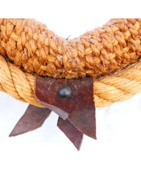 Miroir Collier de Cheval en Corde de Chanvre par AUDOUX MINET