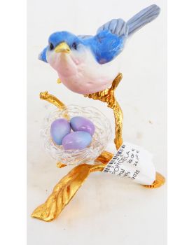 Pot Oiseau en Biscuit sur son Nid