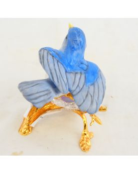 Pot Oiseau en Biscuit sur son Nid