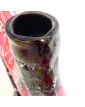 Pair of VALLAURIS Black and Pink Ceramic Candlesticks