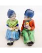 Pair of Polychrome Dutch Youth Bookends