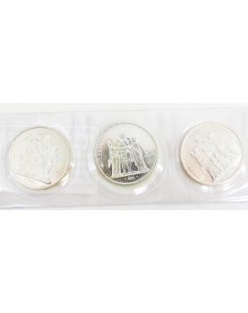 3 Pièces de 10 Francs en Argent