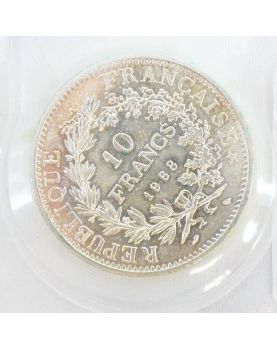 2 5 Franc Coins and 1 10 Franc Silver Coin