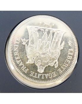 6 pieces of 50 francs in Money