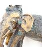 Bronze Elephant and Asian Goddess Subject