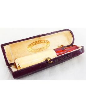 Ancien Fume Cigarette Bague en Or