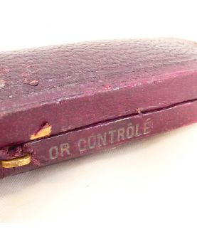 Ancien Fume Cigarette Bague en Or
