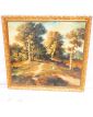 Grande Huile sur Toile Homme Assis sur Pelouse Signée Michal JANCZUK