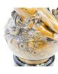 Paire de Vases en Régule Signés sur Socle en Marbre Par Auguste MOREAU