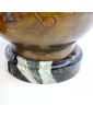 Pair of Signed Spelter Vases on Marble Base by Auguste MOREAU