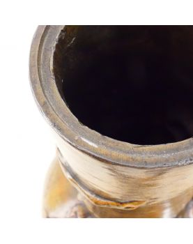 Paire de Vases en Régule Signés sur Socle en Marbre Par Auguste MOREAU