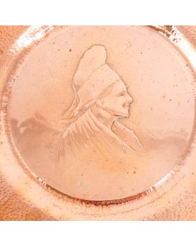 Plat en Cuivre Repoussé HAMEL