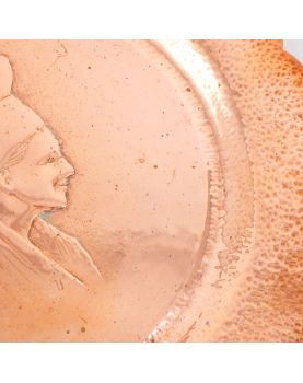 Plat en Cuivre Repoussé HAMEL
