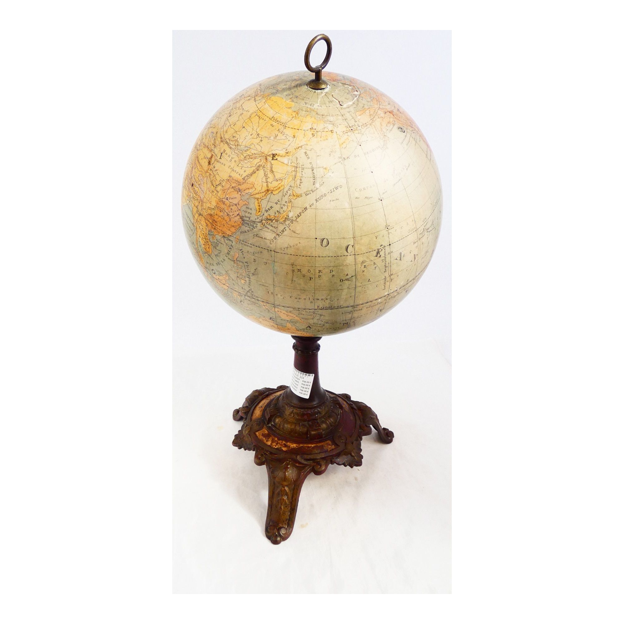 Ancienne Mappemonde XIXe Siècle Ancienne Mappemonde XIXe Siècle