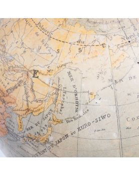 Ancienne Mappemonde XIXe Siècle