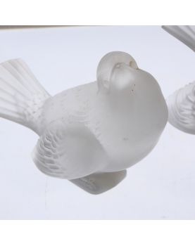 Paire de 2 Oiseaux LALIQUE France