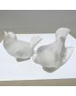 Paire de 2 Oiseaux LALIQUE France