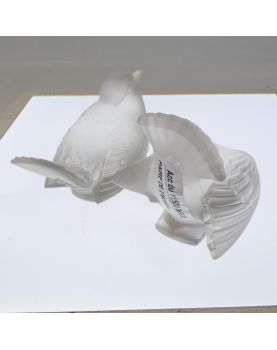 Paire de 2 Oiseaux LALIQUE France