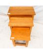 Set of 3 Nesting Tables in Solid Oak