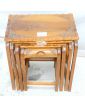 Set of 4 Carved Asian Nesting Tables