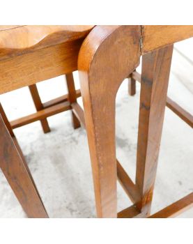 Série de 4 Tables Gigognes Sculptées Asie