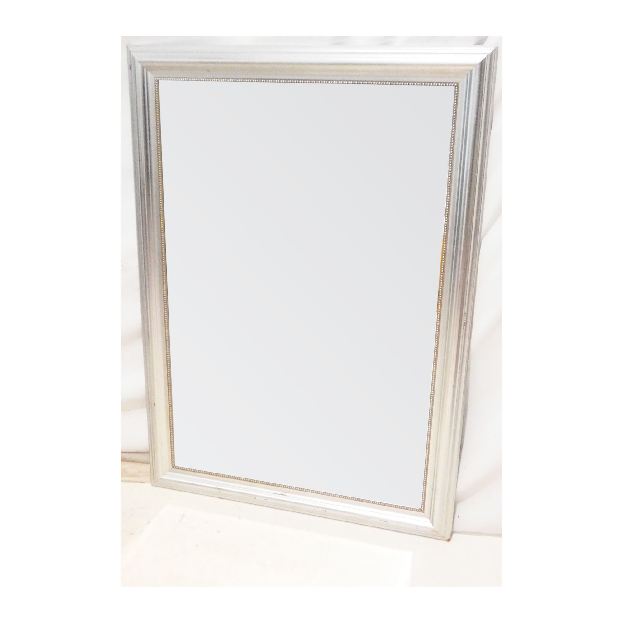 Grand Miroir Cadre Argenté et Biseauté Grand Miroir Cadre Argenté et Biseauté