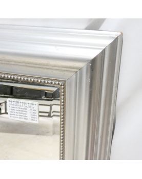 Grand Miroir Cadre Argenté et Biseauté
