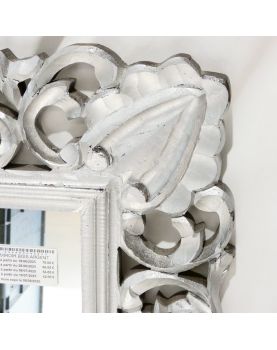 Miroir Cadre Argenté et Ajouré