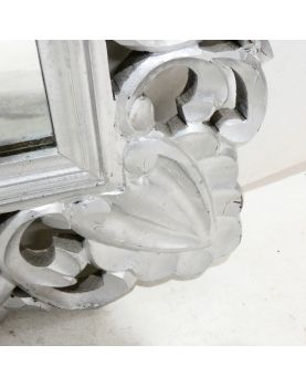 Miroir Cadre Argenté et Ajouré