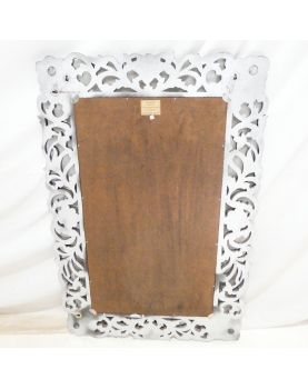Miroir Cadre Argenté et Ajouré