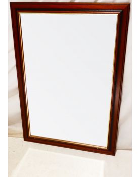 Miroir Cadre Bois Biseauté