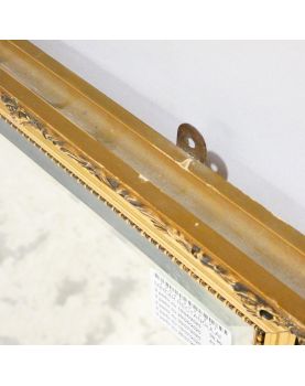 Miroir Rectangulaire Cadre Doré Mouluré et Biseauté