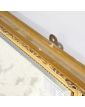 Rectangular Mirror with Molded and Beveled Gold Frame
