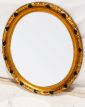 Miroir Ovale Cadre Doré et Biseauté