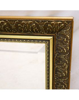 Miroir Cadre Doré et Biseauté