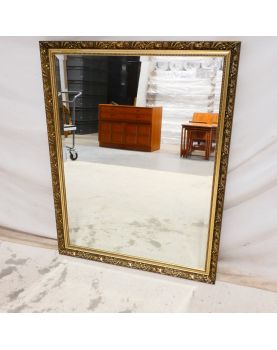 Grand Miroir Cadre Mouluré Biseauté et Carré