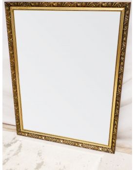 Grand Miroir Cadre Mouluré Biseauté et Carré