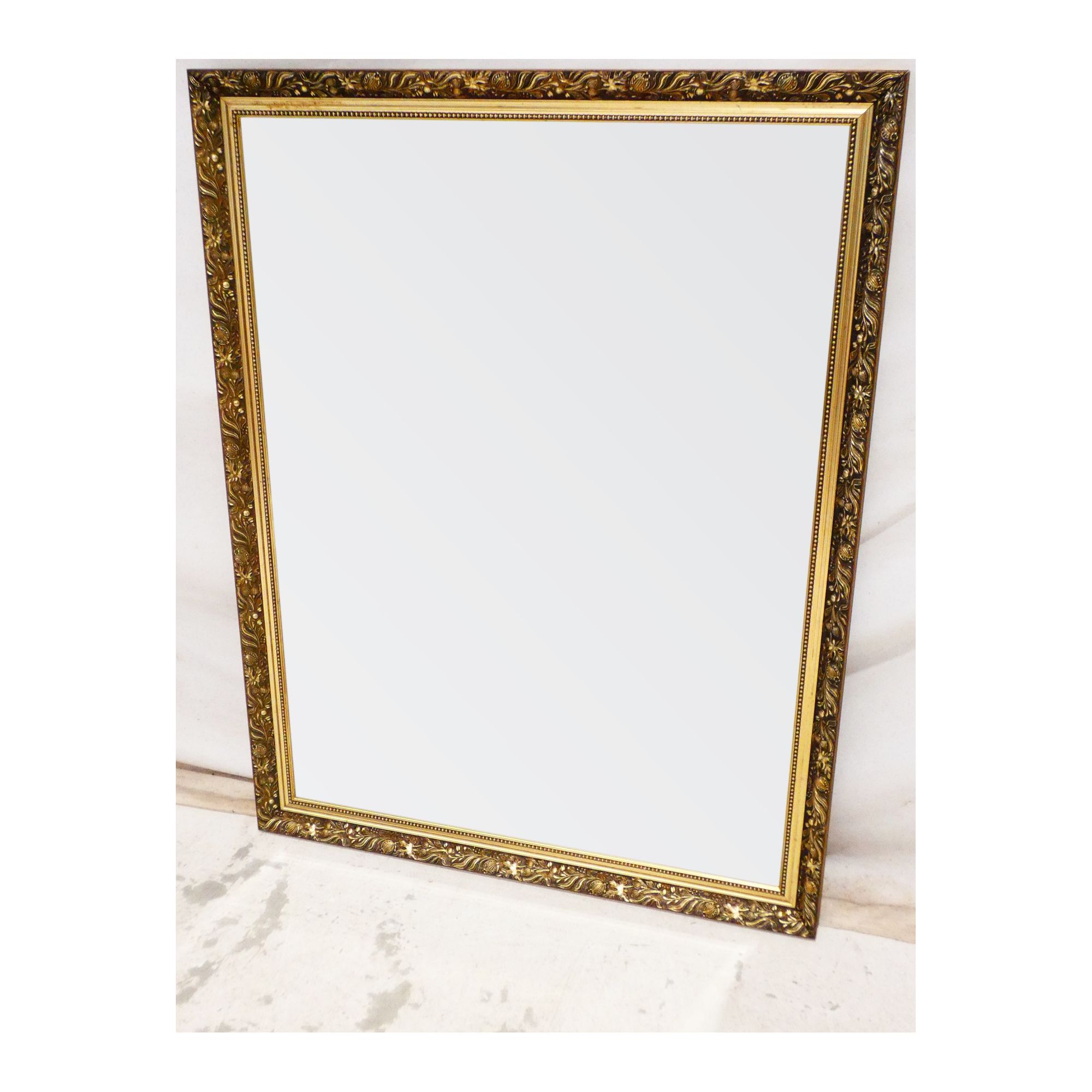 Grand Miroir Cadre Mouluré Biseauté et Carré Grand Miroir Cadre Mouluré Biseauté et Carré